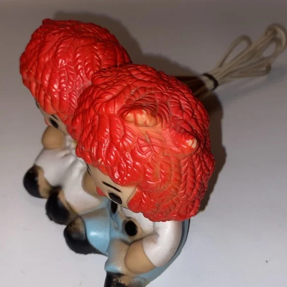 Vintage 1969 Raggedy Ann & Andy, Table Top Night Light, in Working Condition - Picture 7 of 10